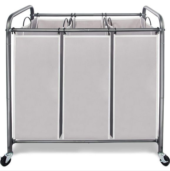 Other - 💎Laundry Sorter Cart, 3 Bag Laundry Hamper Cart with Heavy Duty💎